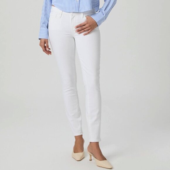 PAIGE Verdugo Ankle Skinny Jean Raw Hems Distressing Size 27 - Picture 1 of 16